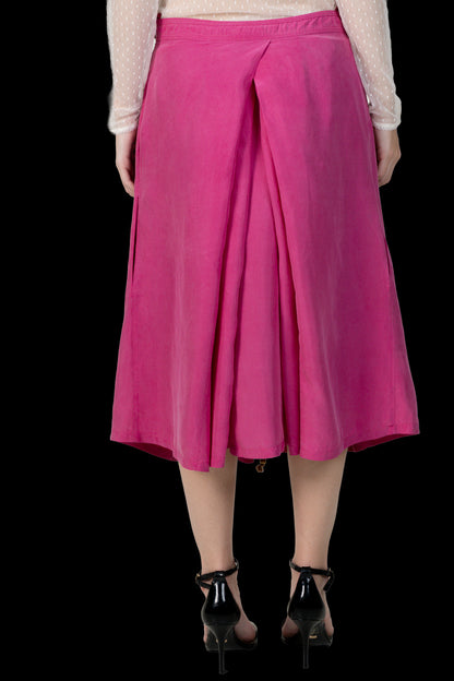 Saia rosa Seda Diane Von Furstenberg