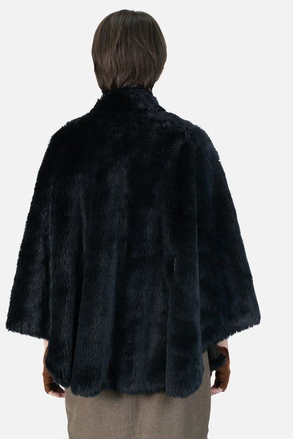 Pelerine Preto Pelo Mixed