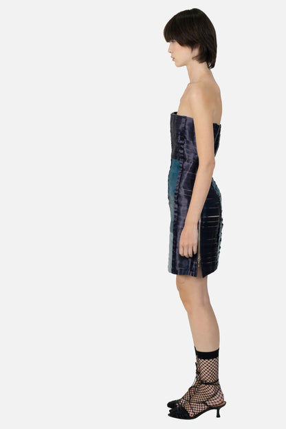 Vestido Tricolor Fita Glória Coelho