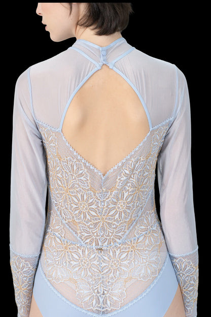 Body Azul Renda Garimpo Adda