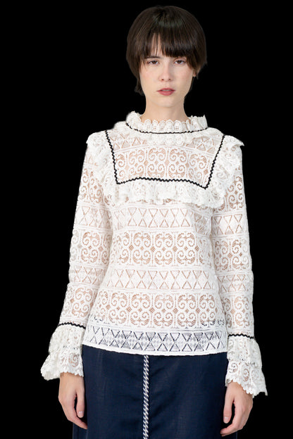 Blusa off Renda Marie Mercié