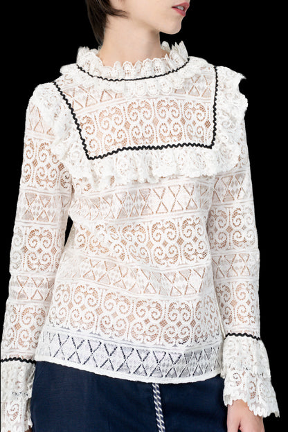 Blusa off Renda Marie Mercié