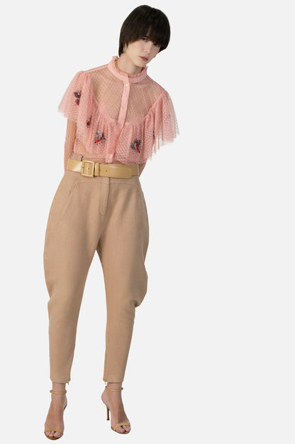 Calça Creme Detalhe Francesca
