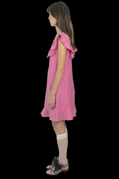 Vestido Rosa Detalhe Valentino