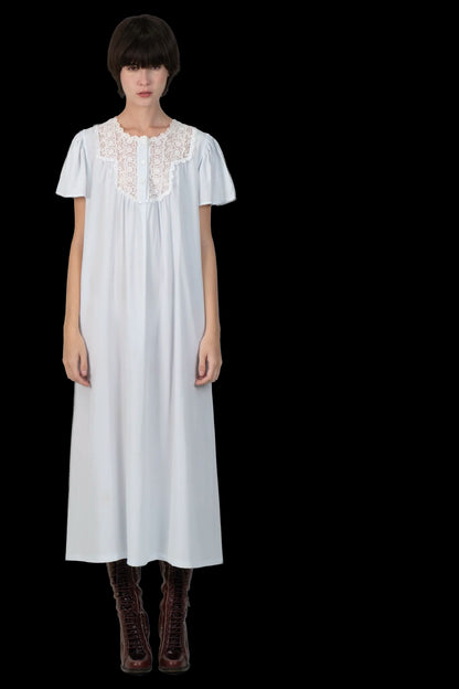Vestido Azul Seda Christian Dior