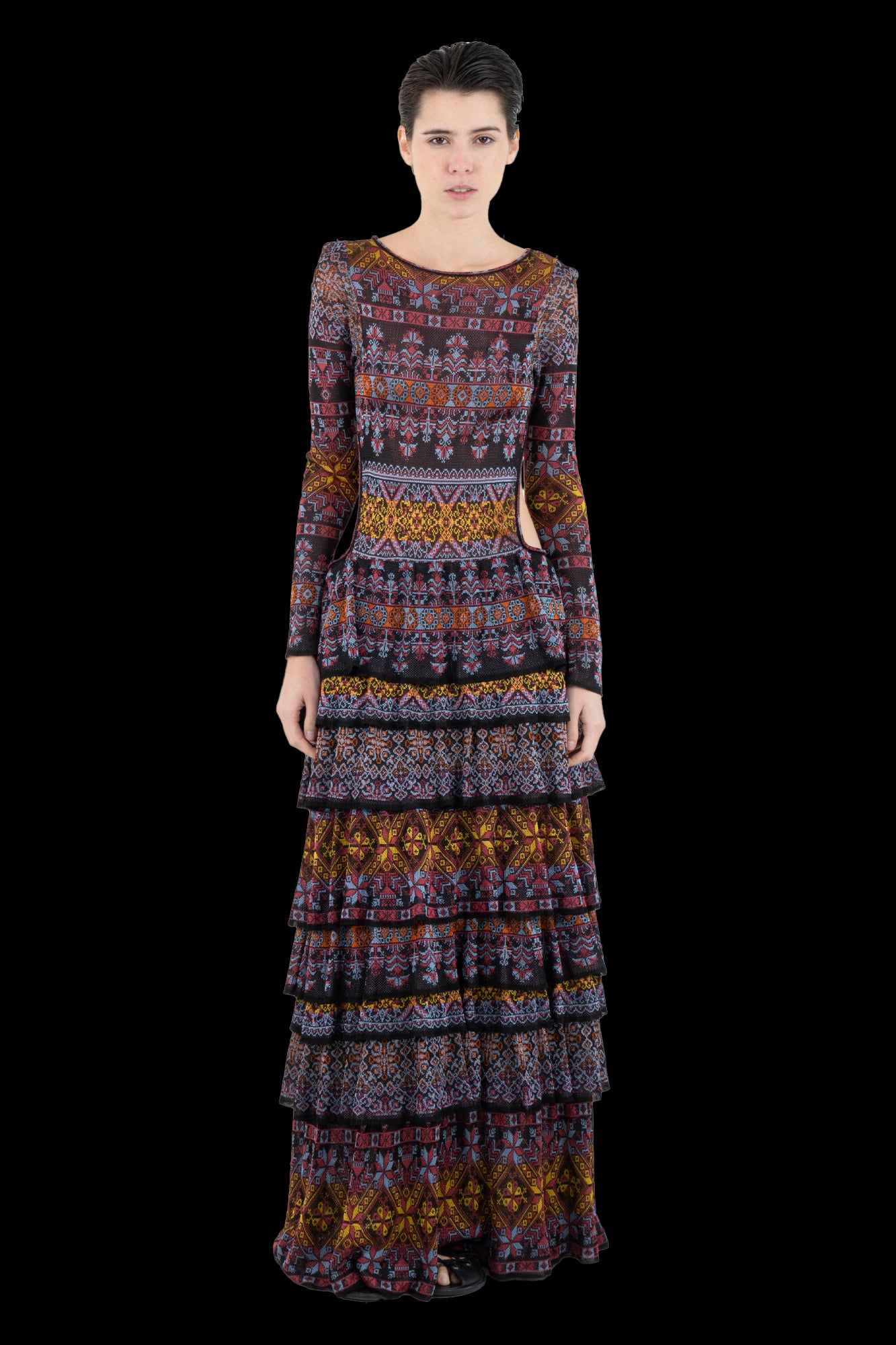 Vestido Color Babado