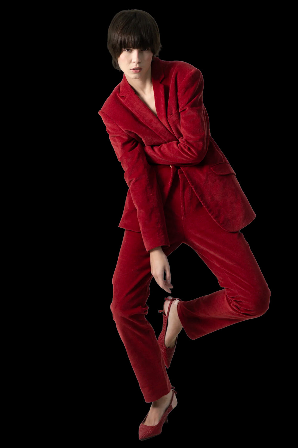 Terno Vermelho Veludo