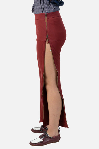 Calça Vinho Detalhe Paula Raia