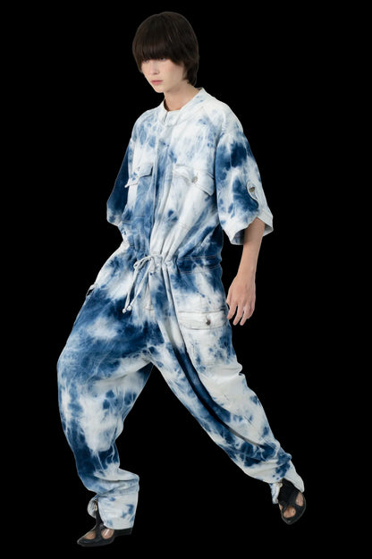 Macacão Jeans Detalhe Garimpo Adda