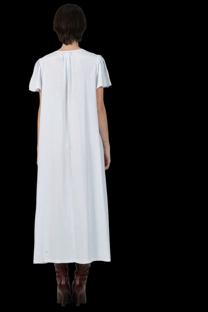 Vestido Azul Seda Christian Dior