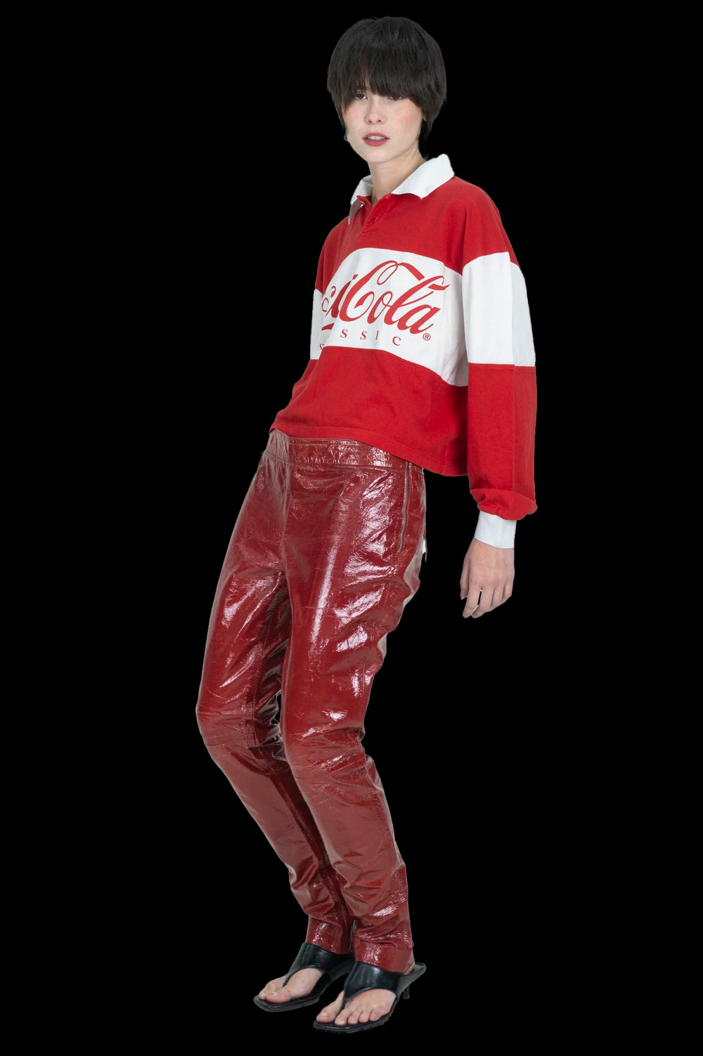 Calça Vermelha Vinil