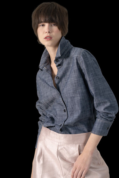 Camisa Color Jeans Lu Monteiro
