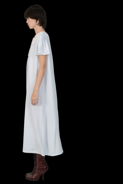 Vestido Azul Seda Christian Dior