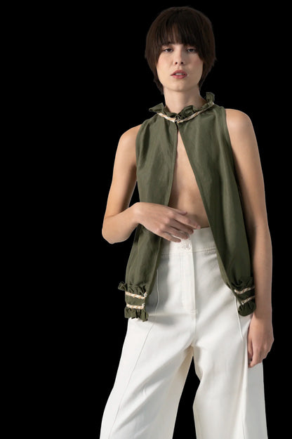 Camiseta Verde Detalhe Cruise