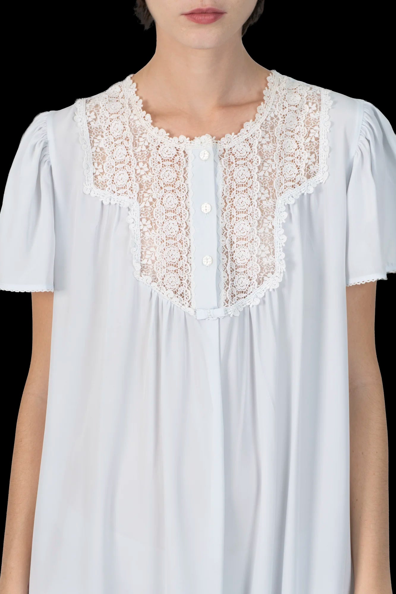 Vestido Azul Seda