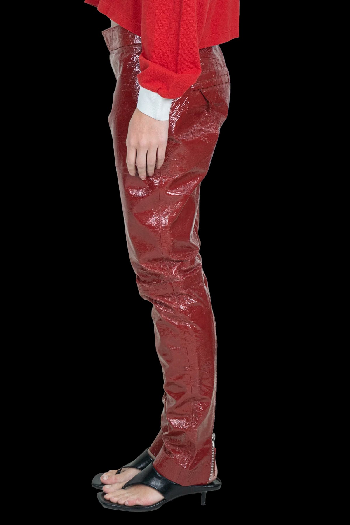 Calça Vermelha Vinil