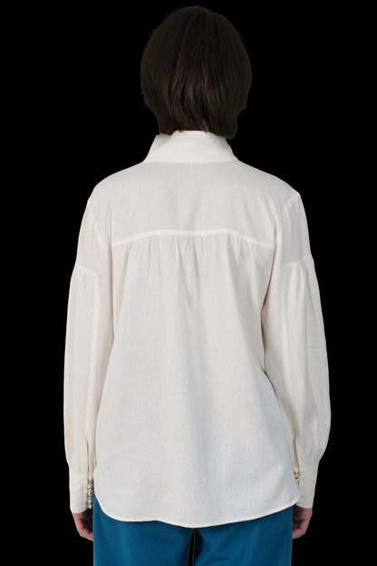 Camisa Branca Detalhe NK