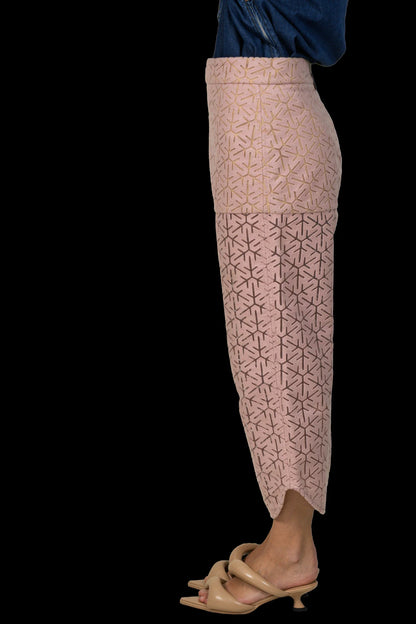 Calça Rosé Textura Paula Raia