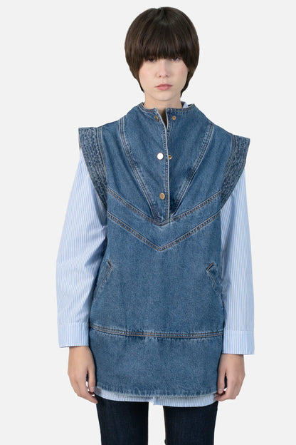 Colete Blue Jeans Garimpo Adda