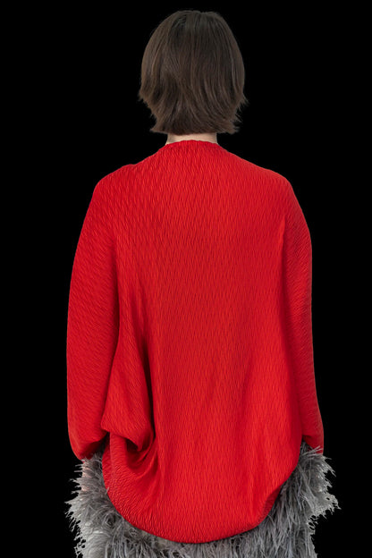 CASAQUETO VERMELHO DETALHE Framed
