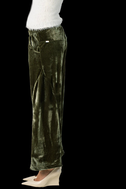 Calça Verde Veludo Garimpo Adda