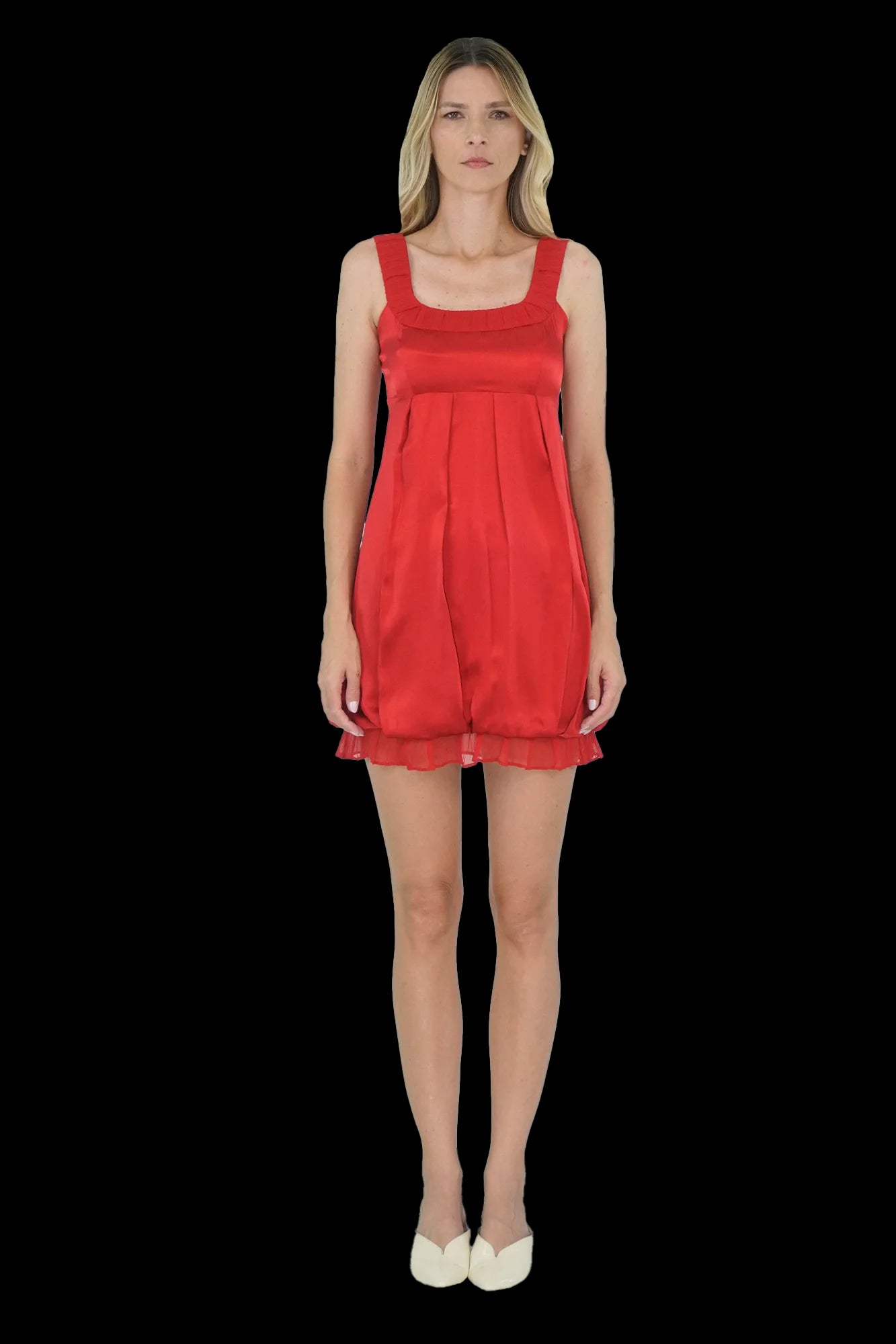 Vestido Vermelho Balonê