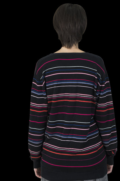 Cardigan Color Listrado Lacoste