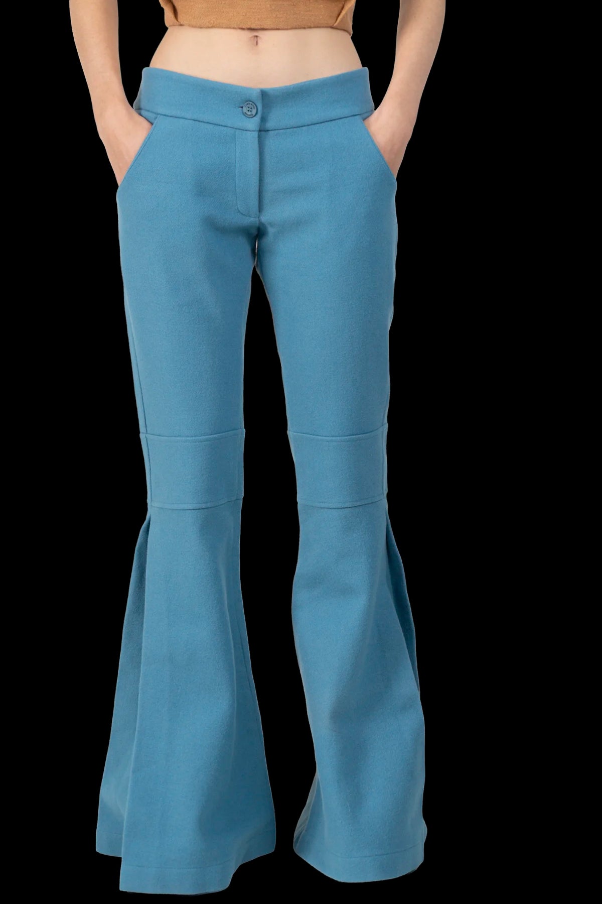 Calça Azul Lã Carol Bassi