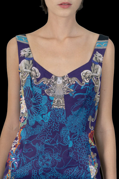 Vestido Color Estampado Versace