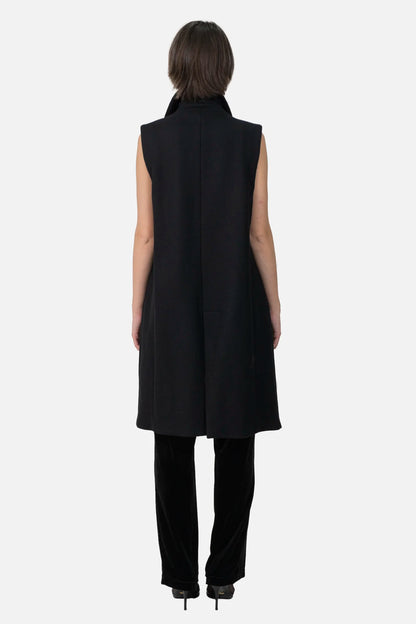 Colete Preto Longo Zara