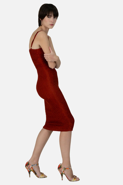 Vestido Vermelho Bandagem Francesca