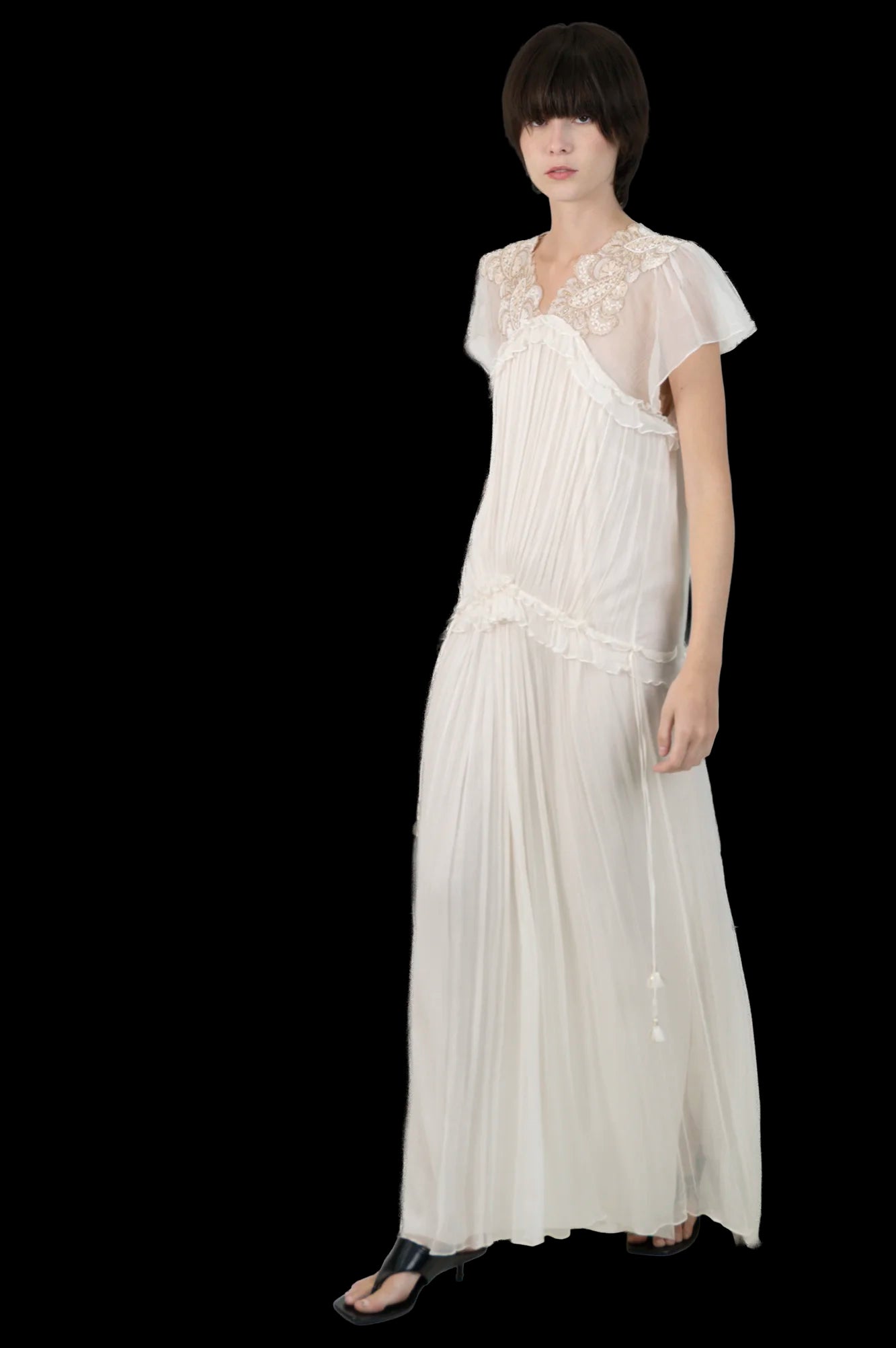 Vestido off Bordado