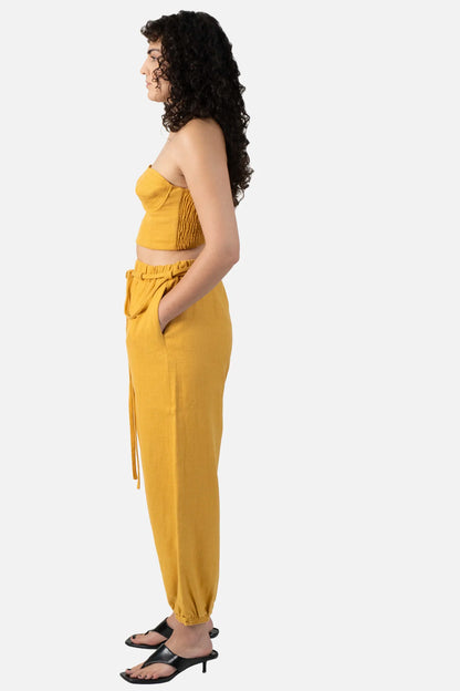 Cropped Amarelo Textura Paula Raia