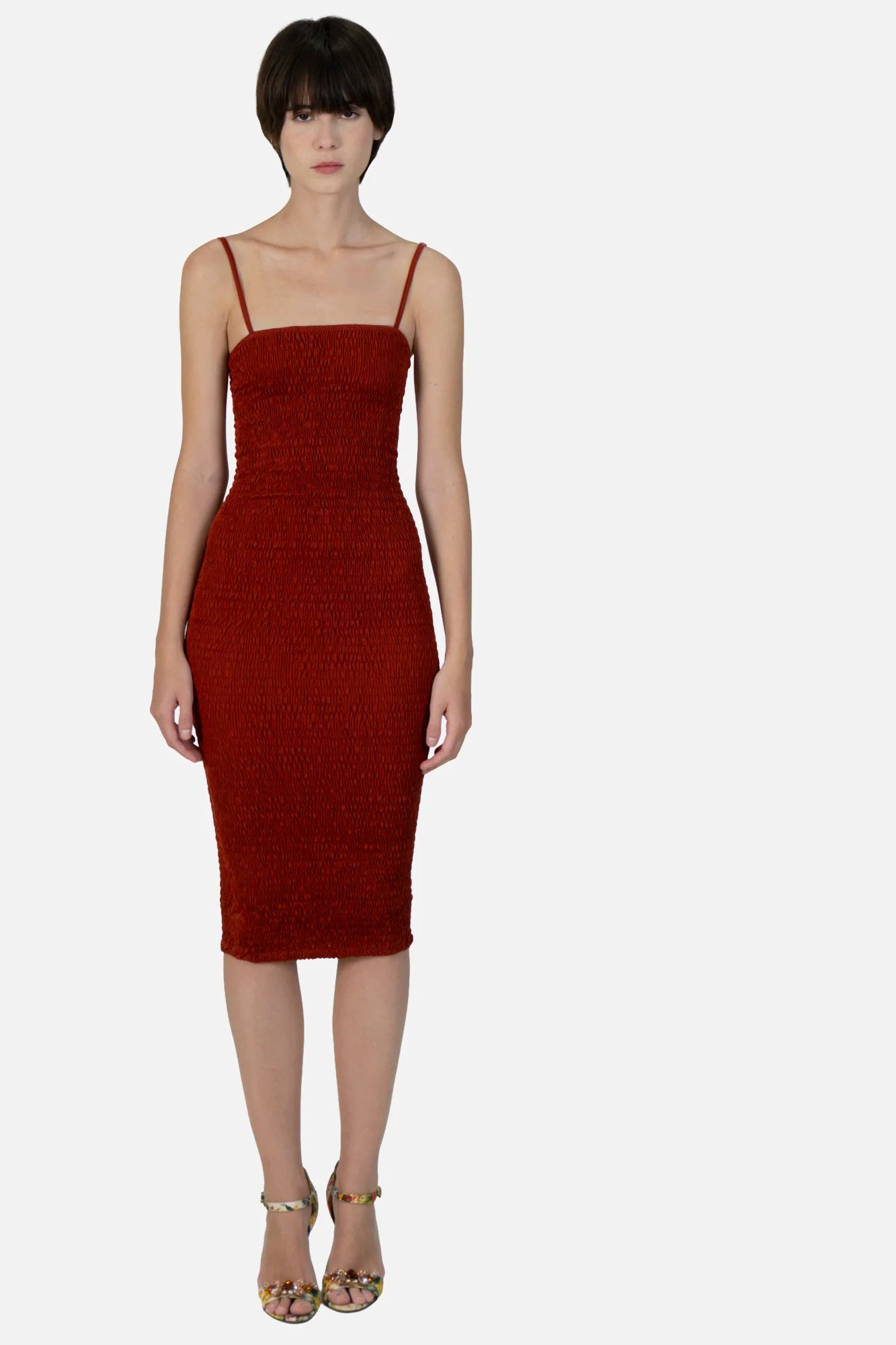Vestido Vermelho Bandagem