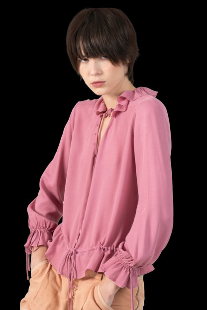 Camisa Rosé Seda Cruise