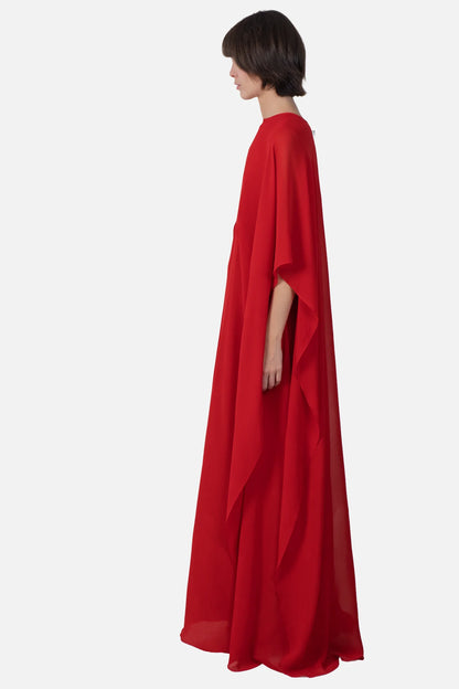 Vestido Vermelho Detalhe Garimpo Adda
