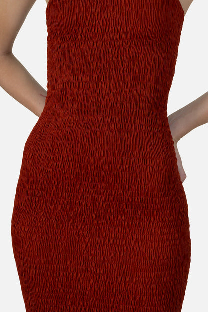 Vestido Vermelho Bandagem Francesca