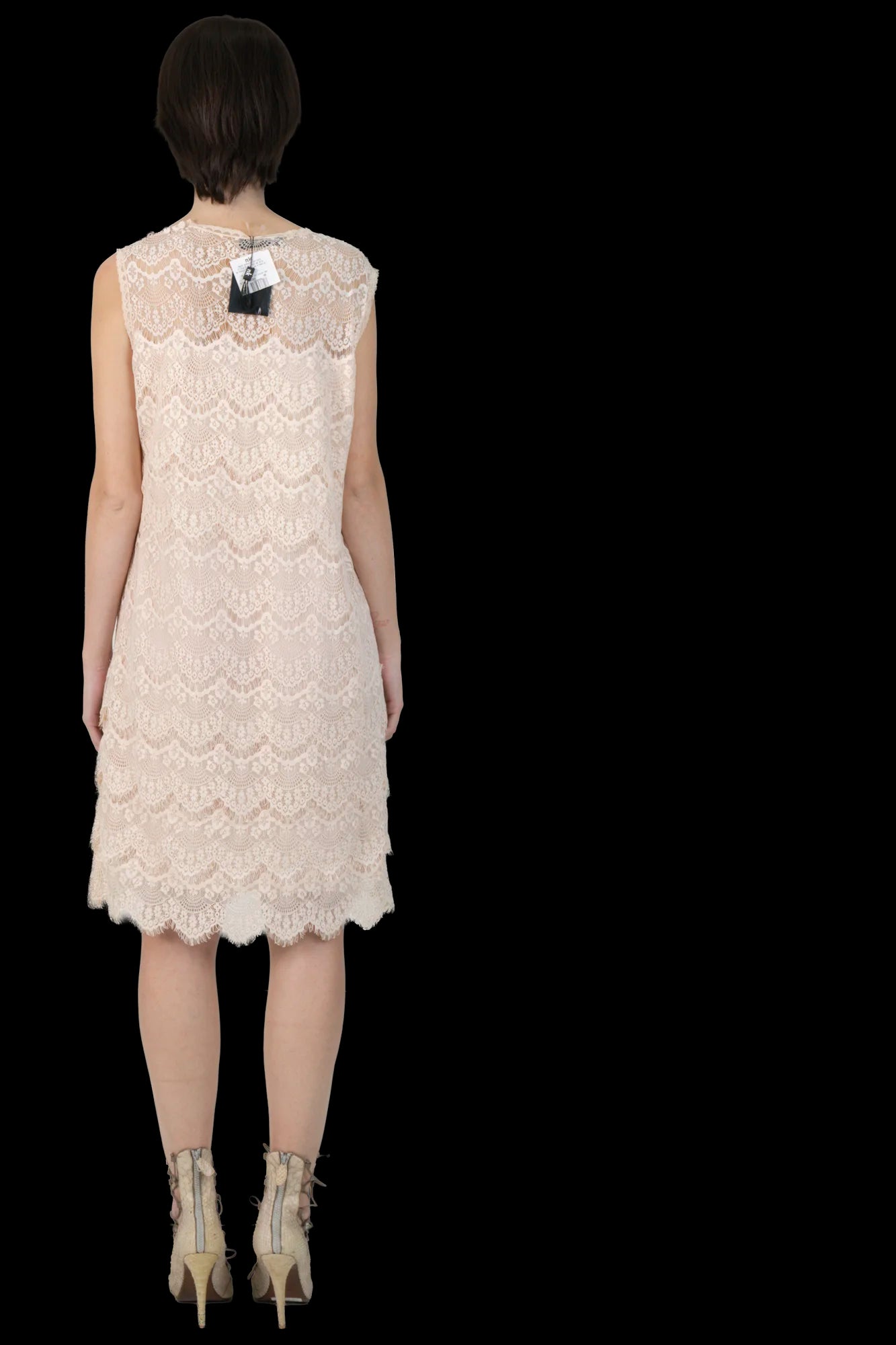 Vestido Rosa Renda