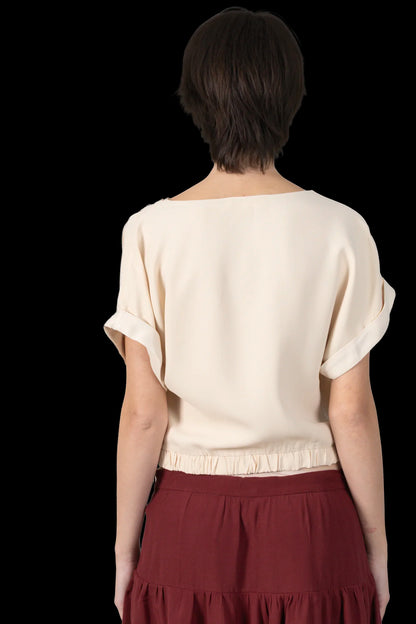 Blusa Creme Detalhe Cris Barros