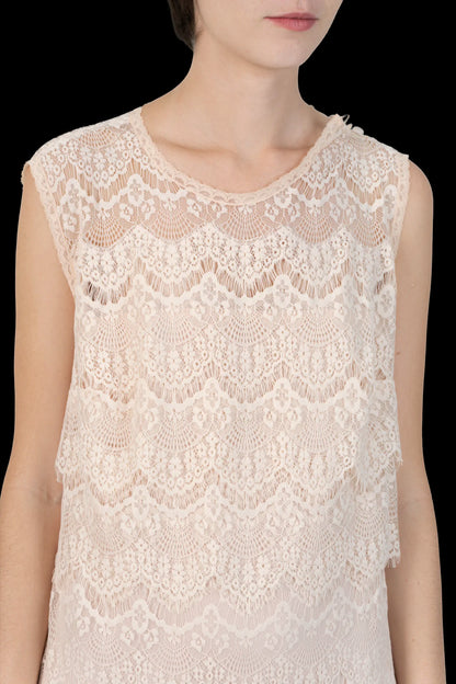Vestido Nude Renda NK