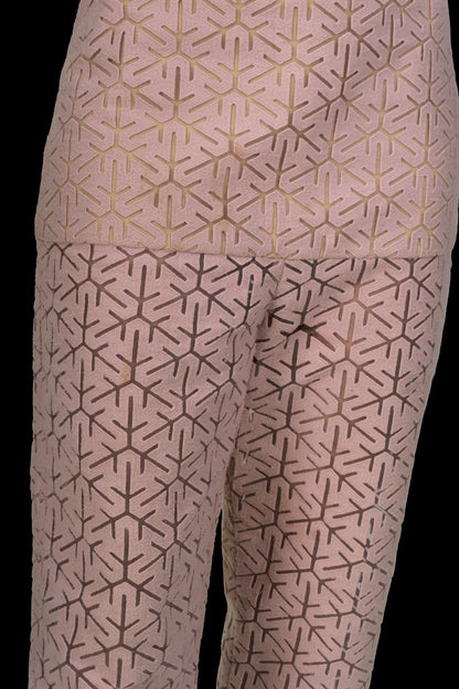 Calça Rosé Textura Paula Raia