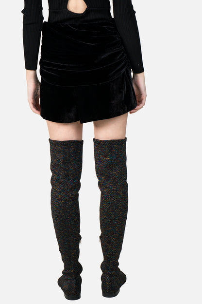 Short Preto Veludo Cia Marítima