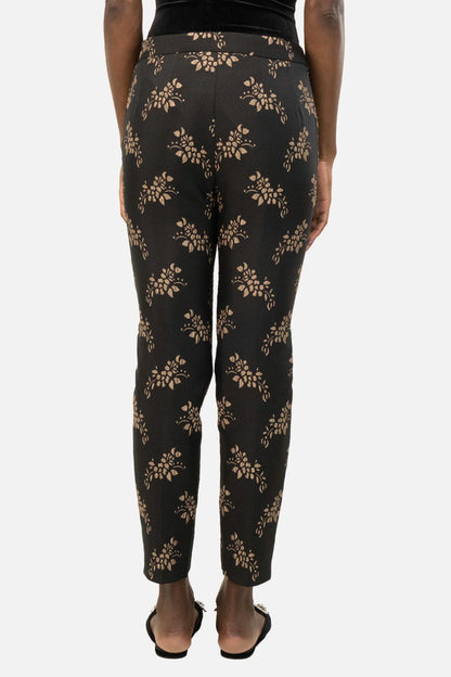 Calça Preta Estampa Max Mara