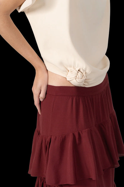 Blusa Creme Detalhe Cris Barros