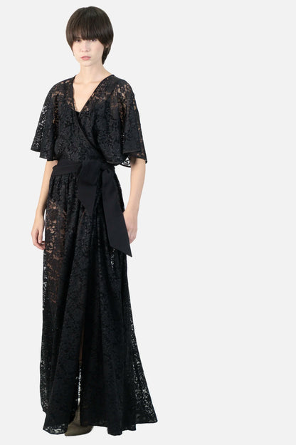 Vestido Preto Renda Helo Rocha