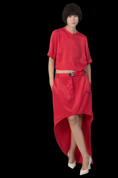 Conjunto Vermelho Detalhe Garimpo Adda