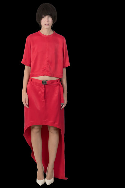 Conjunto Vermelho Detalhe Garimpo Adda