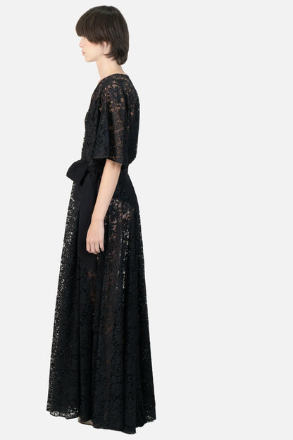 Vestido Preto Renda Helo Rocha