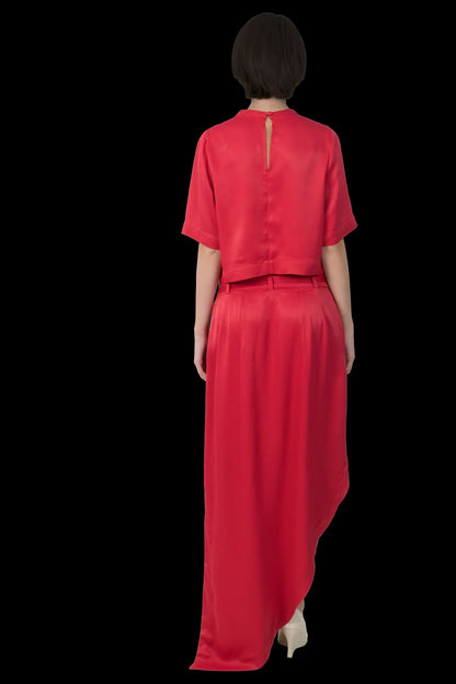 Conjunto Vermelho Detalhe Garimpo Adda