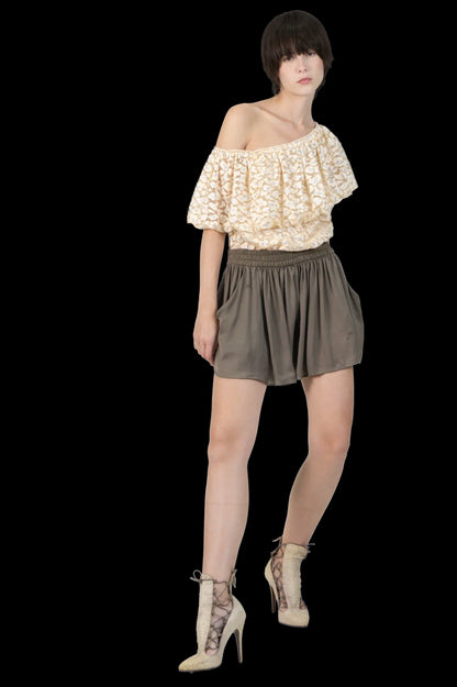 Short Verde Detalhe Zara